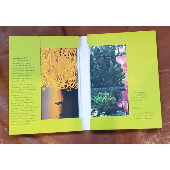 Vivid Chihuly Garden Installations Notecards Envelopes With Box Missing One - Picture 2 of 5